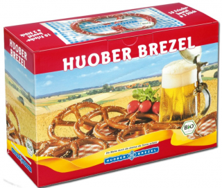 Huober Bio bavorské preclíky 10 balení 400 g  - originál z Německa