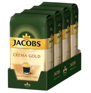 Jacobs Expertenröstung Crema Gold, zrnková káva 4x1 kg-VÝHODNÉ BALENÍ  - originál z Německa