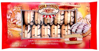 Jaffa slepované sušenky s borůvkovou a smetanovou náplní 380g  - originál z Německa