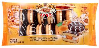 Jaffa slepované sušenky s meruňkovou a smetanovou náplní 380g  - originál z Německa