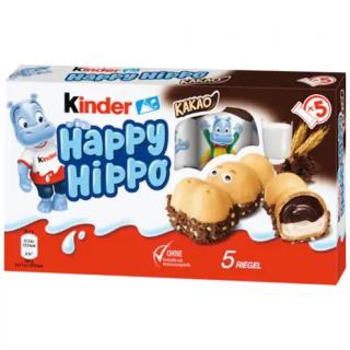 Kinder Happy Hippo Kakao 5ks, 103,7g  - originál z Německa