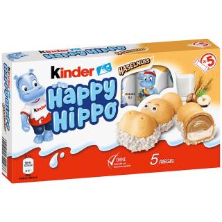 Kinder Happy Hippo lísko oříškové 5ks, 103,5g