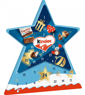 kinder Mix Hvězda adventní kalendář 149 g  - originál z Německa