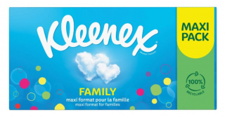 Kleenex Original Box Family papírové kapesníky v boxu 128 ks  - originál z Německa