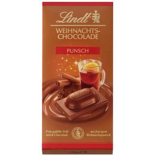 Lindt vánoční čokoláda s punčem 100g