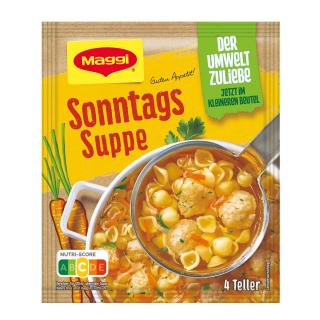 Maggi Nedělní polévka s vejci, mušlemi a masovými knedlíčky 57  - originál z Německa