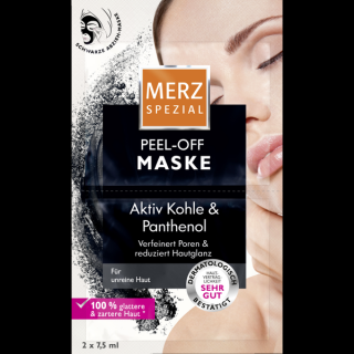 Merz Maska Peel-Off s aktivním uhlím a pantenole 2x75, 15ml