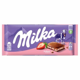 Milka Jahoda mléčná čokoláda  100g  - originál z Německa