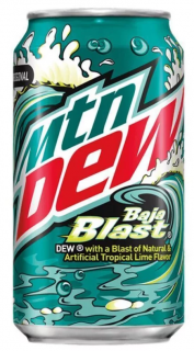 Mountain Dew Limited Edition Soda Baja Blast - USA 0,355 l