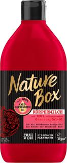 Nature Box tělové mléko se za studena lisovaným granátovým olejem 385ml