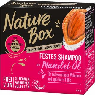 Nature Box tuhý šampón se za studena lisovaným mandlovým olejem 85g