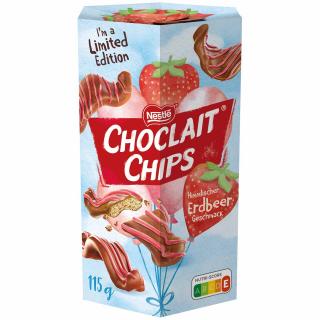 Nestlé Choclait Chips Jahodové 115g