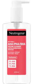 Neutrogena Proti pupínkům + AHA/PHA/BHA peelingový čistič 200 ml  - originál z Německa