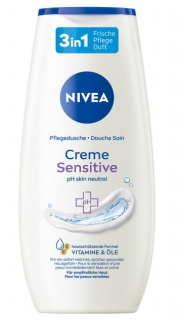 Nivea Sensitive 3v1 pečující sprchový gel 250 ml  - originál z Německa