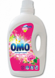 Omo prací gel Liquid tropical lily & rose 100 pracích dávek, 5 l  - originál z Německa