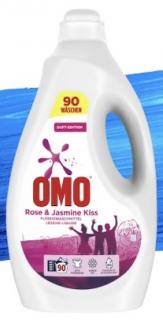 OMO prací gel pro barevné prádlo Rose & Jasmine Kiss, 90 dávek, 4,5 l