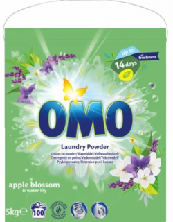 Omo univerzální prací prášek apple & water lily 5 kg, 100 dávek  - originál z Německa