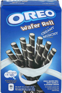 Oreo sušenkové trubičky s vanilkovou náplní 54g  - originál z Německa