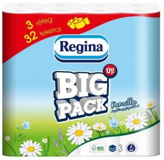 Regina Big Pack 3-vr. toaletní papír s heřmánkem 32 ks  - originál z Německa