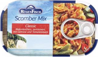 Rügen Fisch Scomber Mix se zeleninou a rajským protlakem 120g
