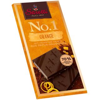 Sarotti No.1 čokoláda s pomerančem 70% kakaa 100g  - originál z Německa