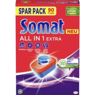 Somat All-in- 1 Extra tablety do myčky 90 ks, 1,584 kg