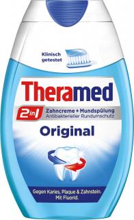 Theramed 2 in 1 Original Zubní pasta + ústní voda 75 ml  - originál z Německa