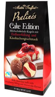 Truffout Čokoládové pralinky s tvarohovou a jahodou náplní 148g  - originál z Německa