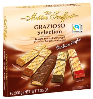 Truffout Grazioso Selection výběr plněných čokoládových tyčinek 200g  - originál z Německa