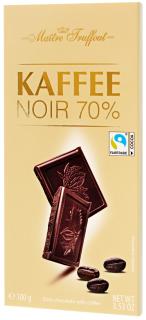 Truffout Noir jemně hořká kávová čokoláda 100g  - originál z Německa
