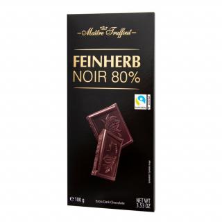 Truffout Premium hořká čokoláda s 80% kakaa 100g  - originál z Německa