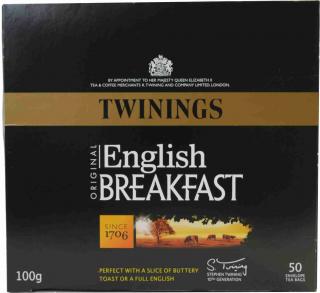 Twinings English Breakfast Tee černý čaj 50 sáčků, 100 g  - originál z Německa