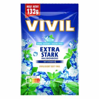 Vivil bonbony Extra silné bez cukru 120g