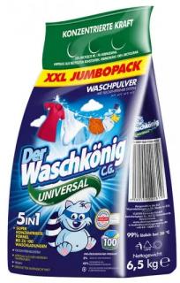 Waschkönig 5v1 universal XXL prášek na praní, 100 pracích dávek  - vylepšené složení