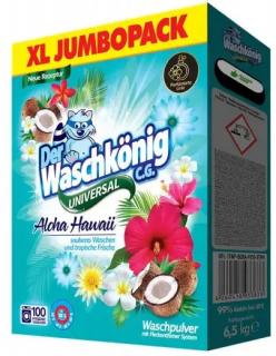 Waschkönig Aloha Hawaii Universal XXL prášek na praní 6,5 kg, 100 dávek  - limitovaná edice