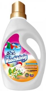 WaschKönig Color prací gel s extraktem z pomeranče a bavlny 100 dávek, 3 l
