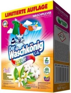 Waschkönig Color prášek s výtažky extraktu z pomerančů a bavlny 100 dávek, 6 kg  - vylepšené složení