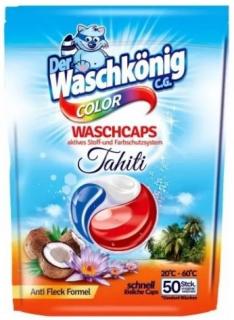 Waschkönig Tahiti Color kapsle na praní 50 ks  - originál z Německa
