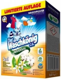 Waschkönig Universal prášek s výtažky extraktu z pomerančů a bavlny 100 dávek, 6 kg  - vylepšené složení
