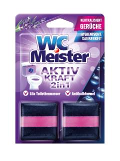 WC Meister 2v1 Speciální kostky do WC nádržky s vůní levandule 2 ks  - originál z Německa
