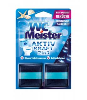 WC Meister 2v1 Speciální kostky do WC nádržky s vůní oceánu 2 ks  - originál z Německa