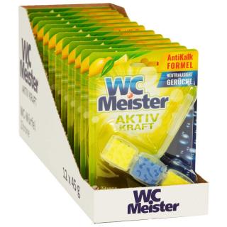 WC Meister Aktiv Kraft Závěsný blok do WC - citrón 12x45g-VÝHODNÉ BALENÍ  - originál z Německa