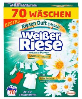 Weisser Riese Bali Lotus & Bílý leknín prášek na praní, 70 PD