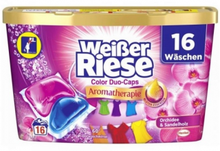 Weisser Riese Color Duo Caps Aromaterapie Orchidej a santalové dřevo 16 dávek, 320 g