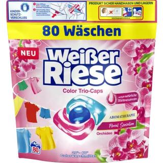 Weisser Riese Color Trio Caps Aromaterapie Orchidejový a makadamový olej 80 dávek 960 g