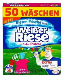 Weisser Riese prací prášek pro barevné prádlo Color 50 dávek, 2,75 Kg  - originál z Německa