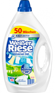 Weisser Riese Univerzální prací Gel 50 dávek, 2,25 l  - originál z Německa