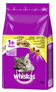 Whiskas 1+ granule s kuřecím masem 7 kg  - originál z Německa