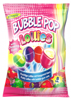 Woogie lízátka Bubble Pop 144 g  - originál z Německa