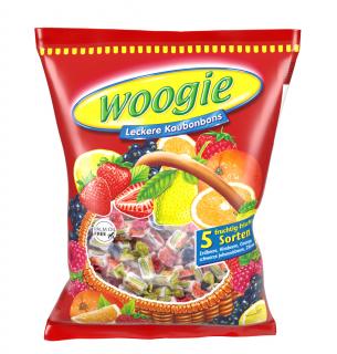 Woogie Žvýkací bonbony v 5 ovocných variantách 500g  - originál z Německa